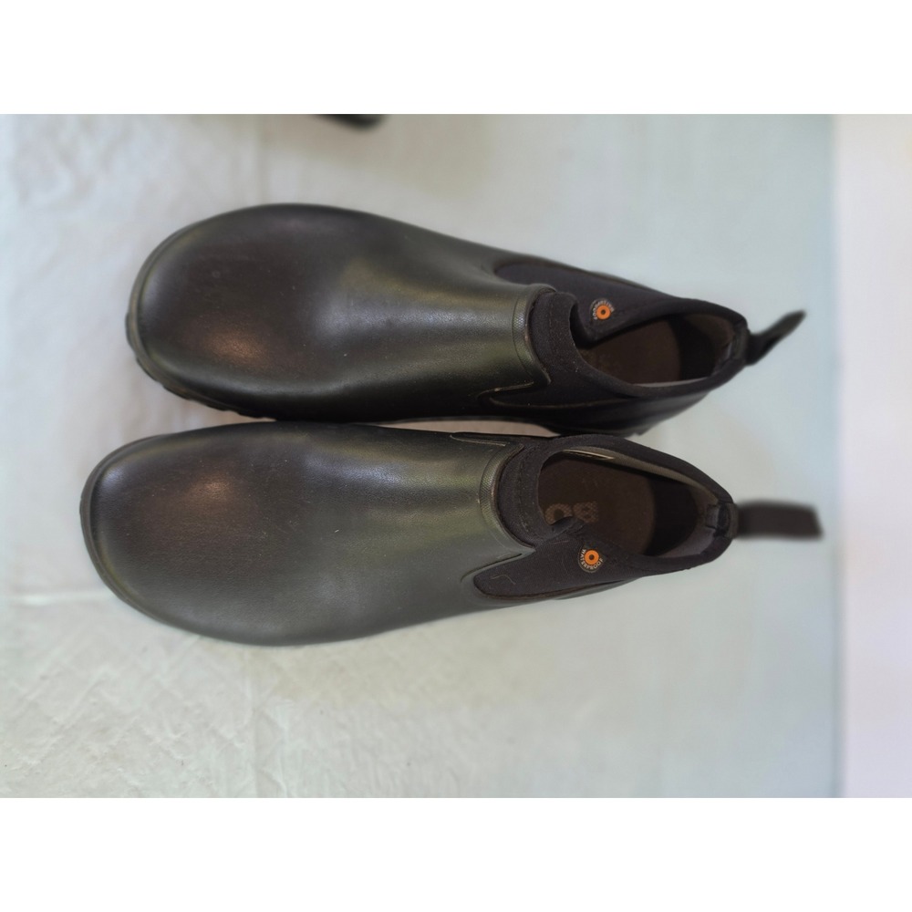 Bogs Sauvie Slip On Low Waterproof Rubber Boots Black 72201-001 Mens 8‎